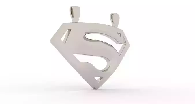 S Logo Pendant Platinum - Version 2