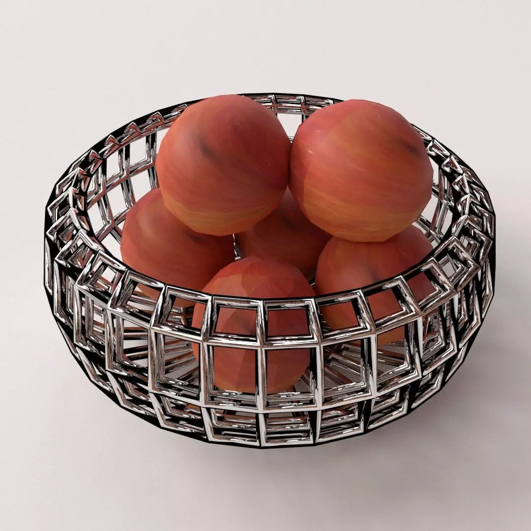 Fruit Basket 3D model_0