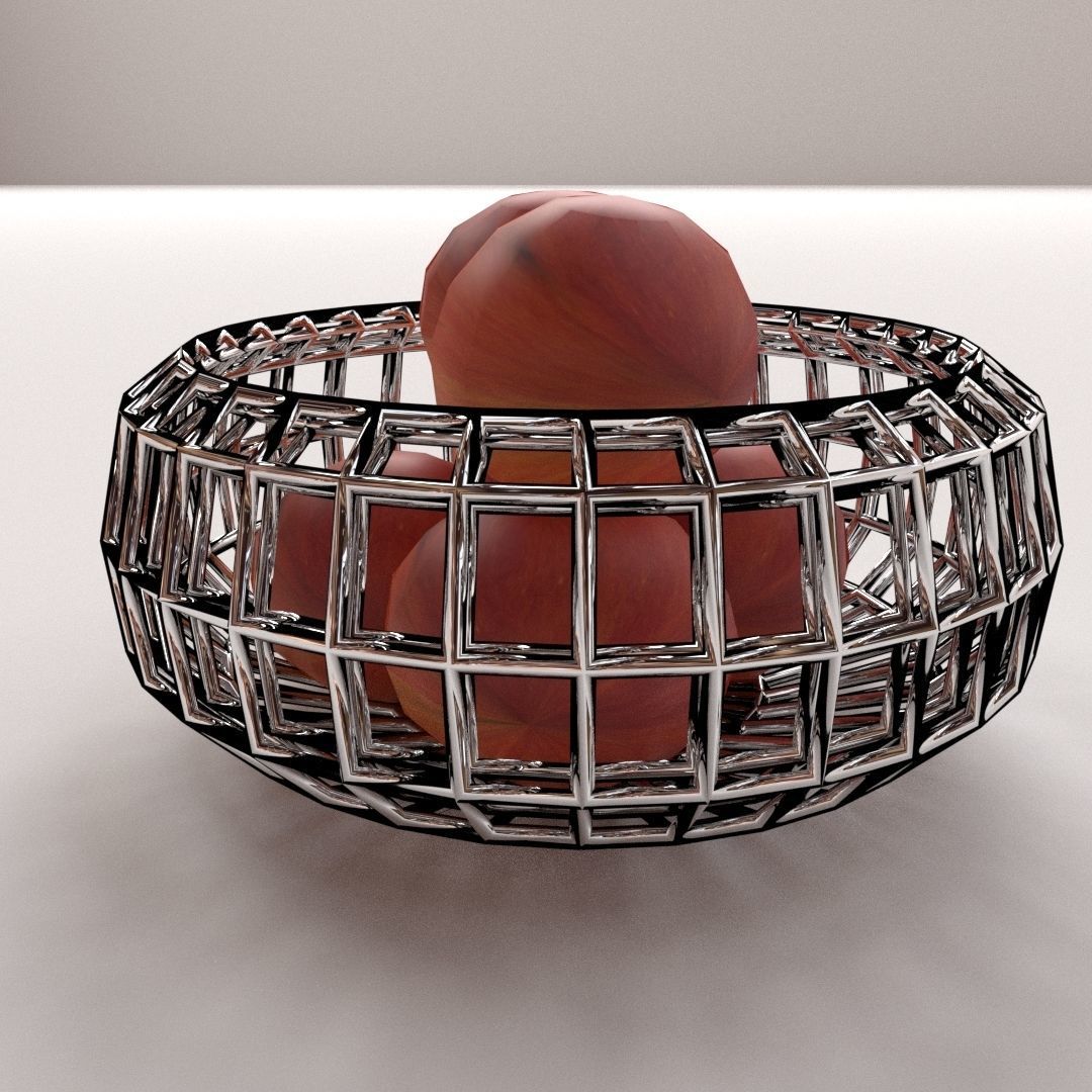 Fruit Basket 3D model_2