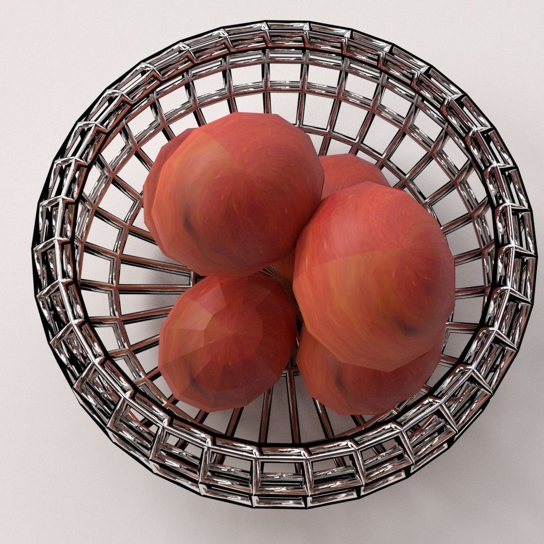 Fruit Basket 3D model_1