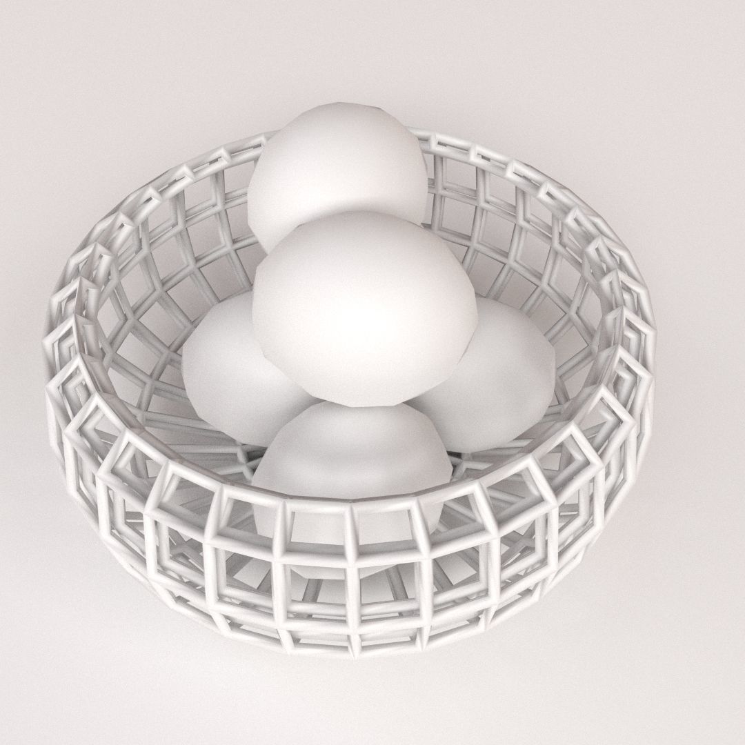 Fruit Basket 3D model_3