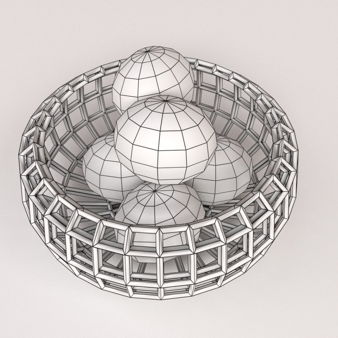 Fruit Basket 3D model_4