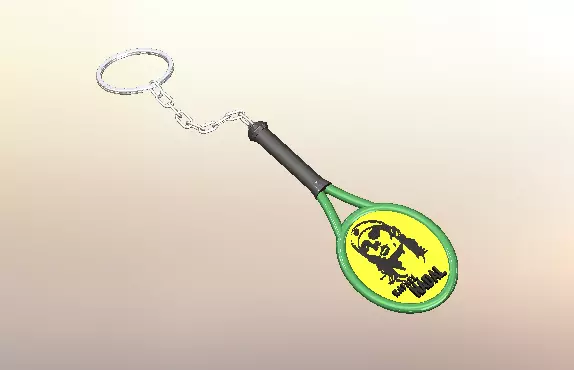 Rafael Nadal Tennis Keychain 3D print model