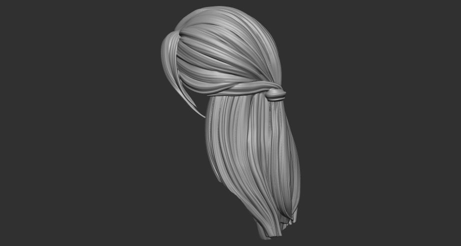 hair 5 3D print model_5