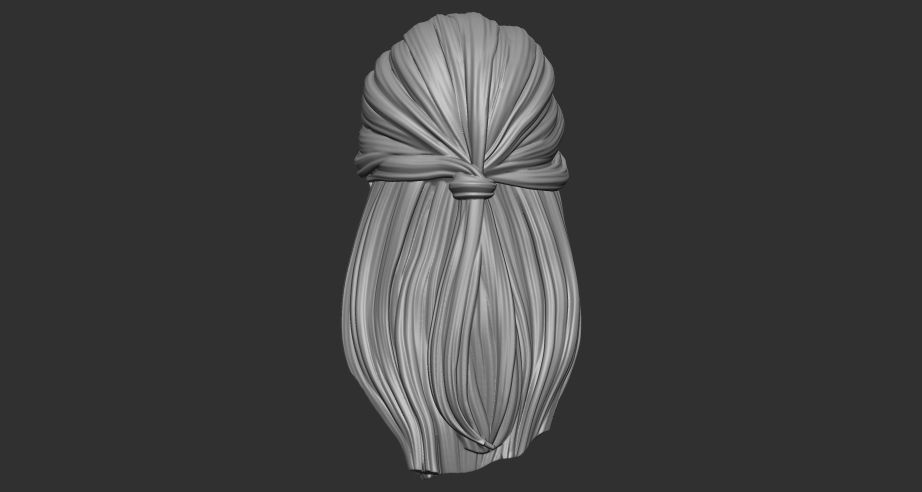 hair 5 3D print model_6