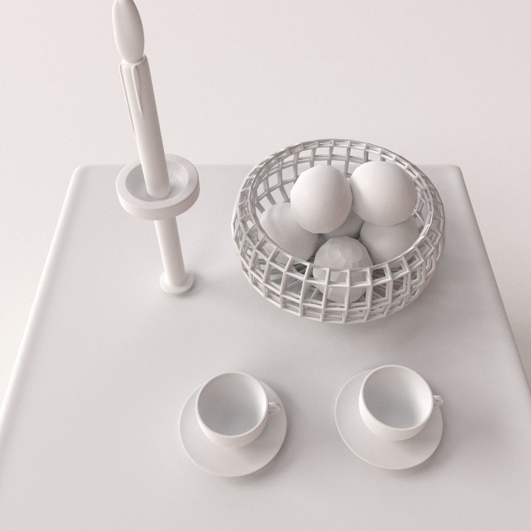 Dining Scene 3D model_3