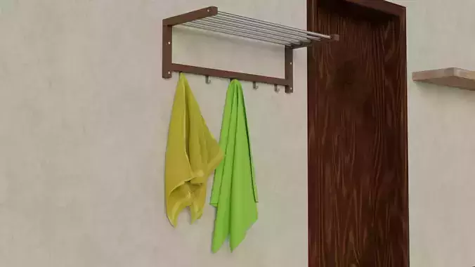 Towels Hangers and Rails 3D Model
