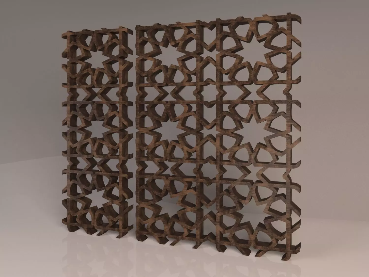 Mashrabieh Islamic Pattern  Free 3D model_0