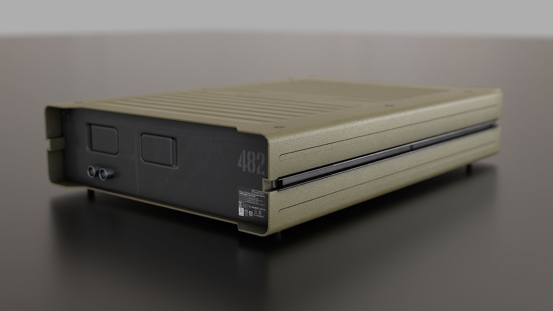 Military Radio Communication Device Low-poly 3D model_10