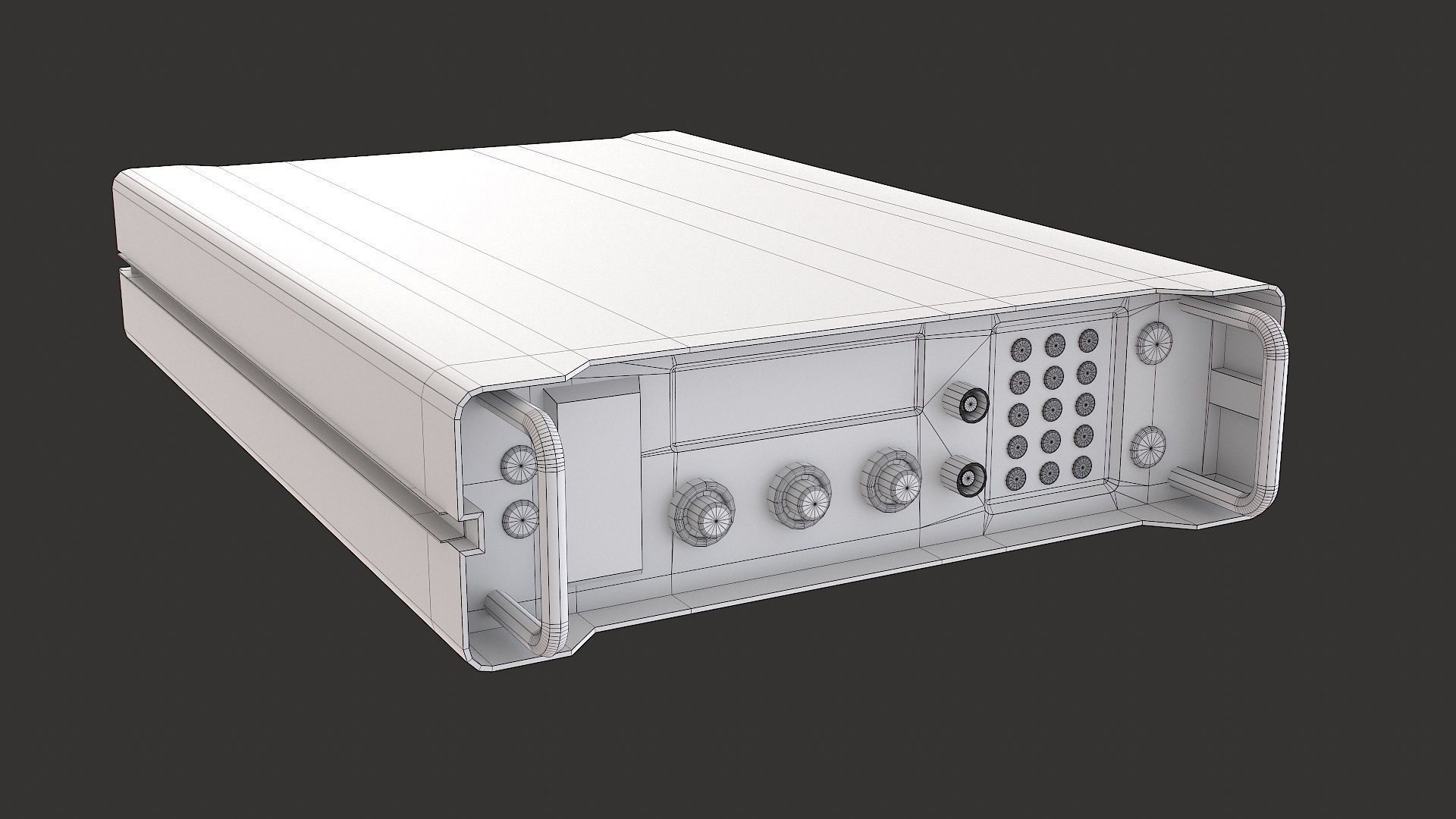 Military Radio Communication Device Low-poly 3D model_13