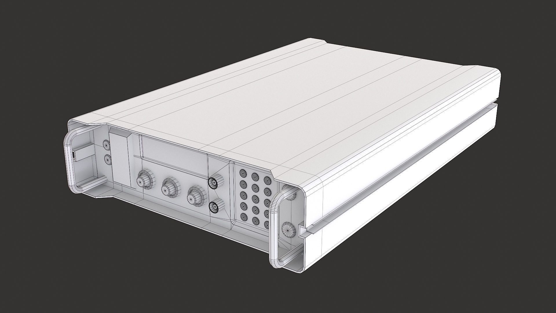 Military Radio Communication Device Low-poly 3D model_12