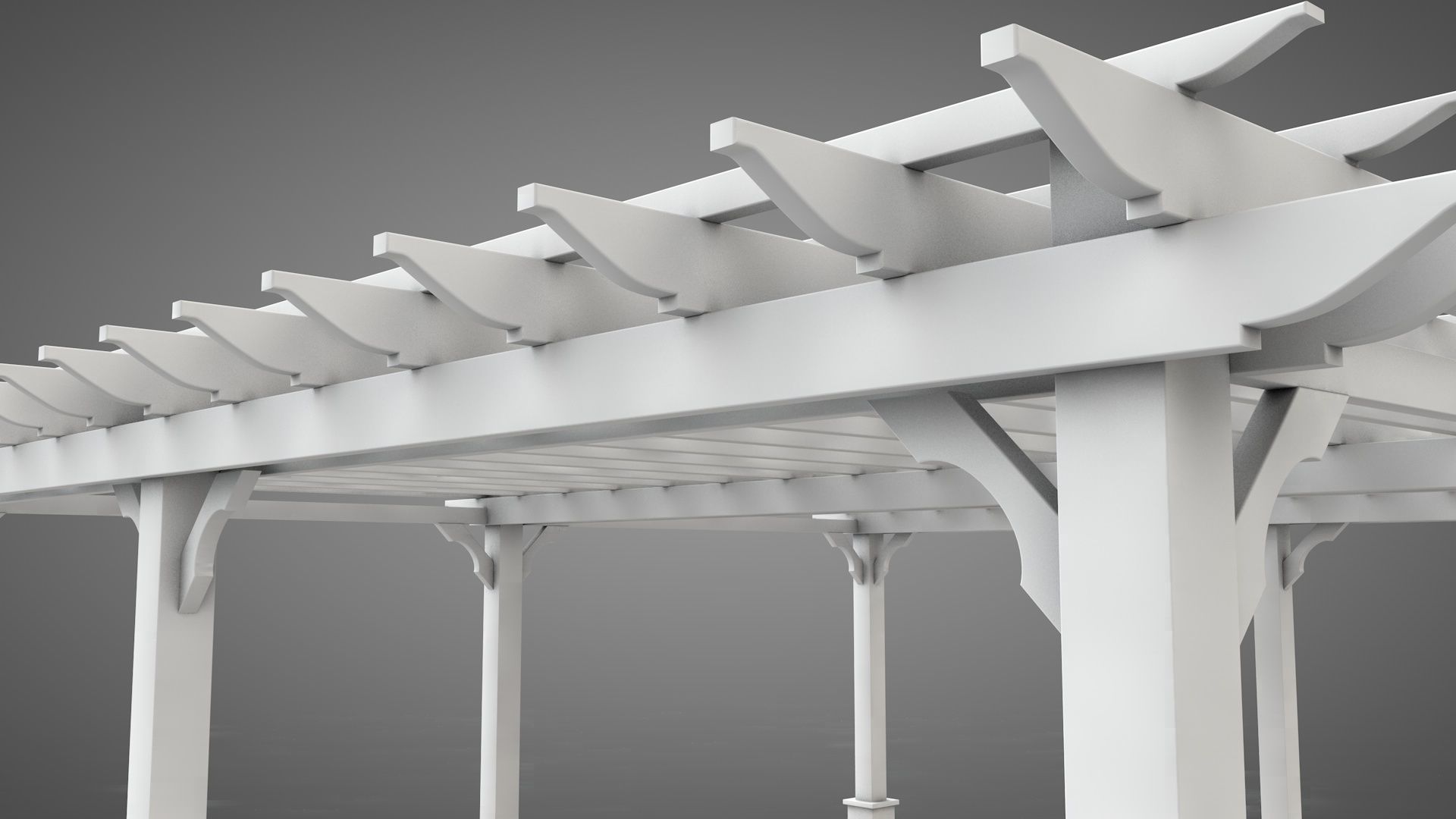 Gazebo 1 pergola 3D model_1