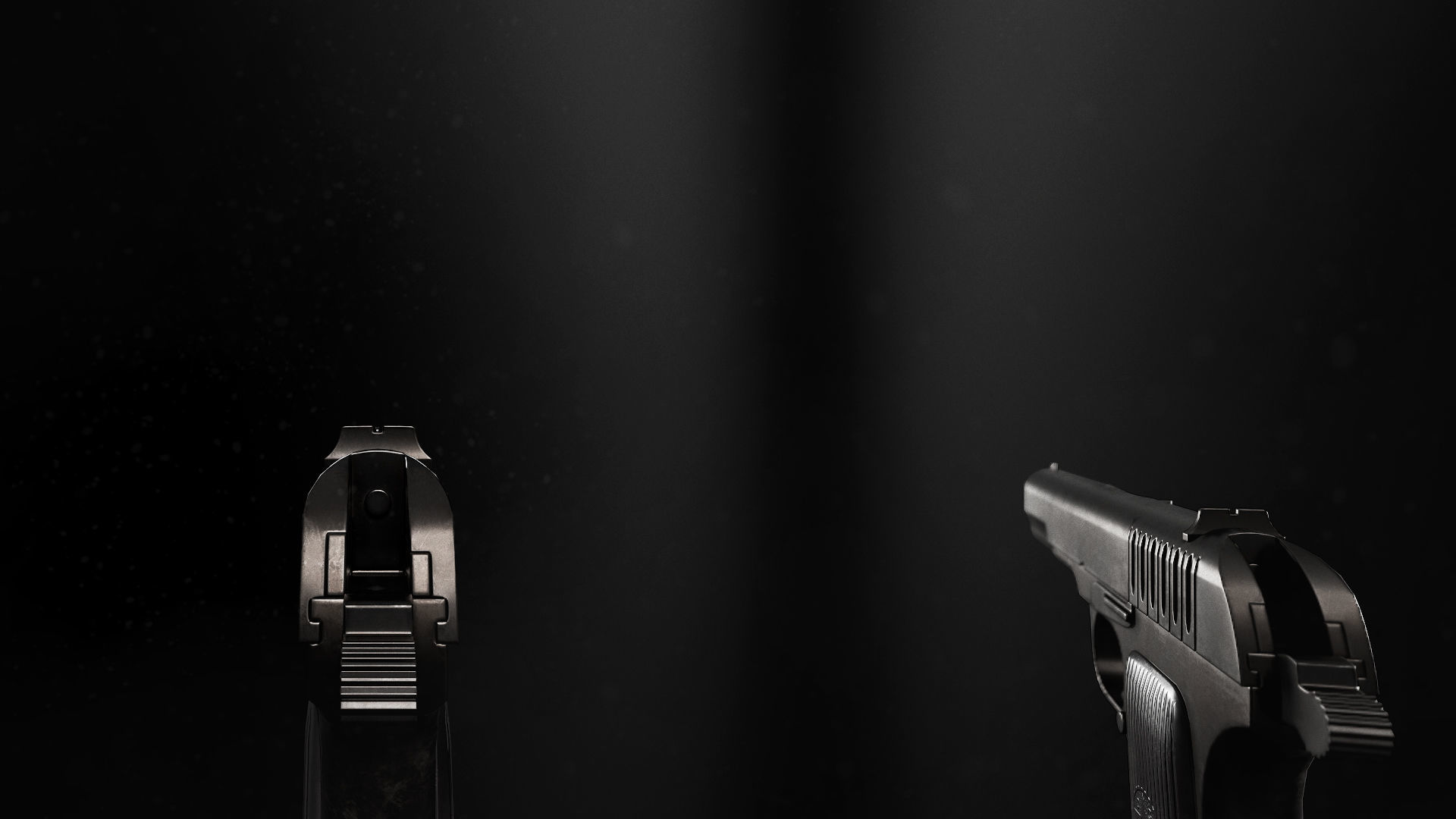 TT 33 Tokarev pistol Low-poly 3D model_5