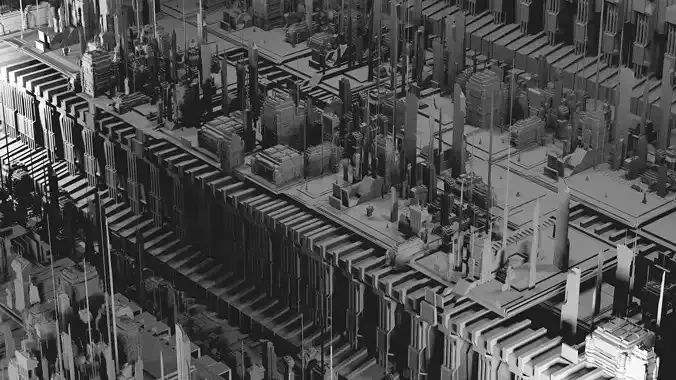 SciFi City Pack 3D model