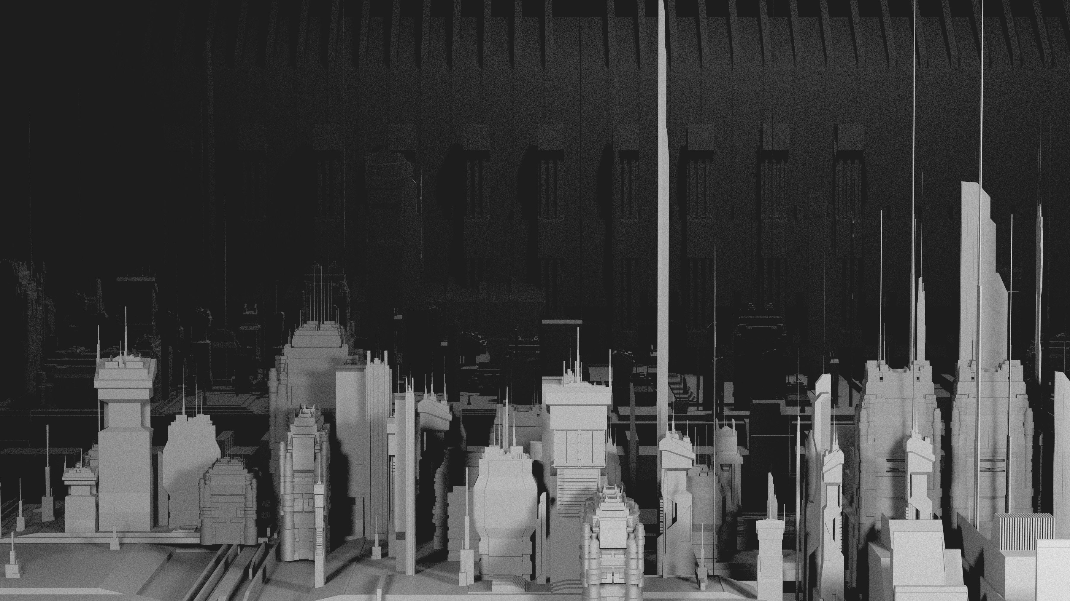 SciFi City Pack 3D model_4