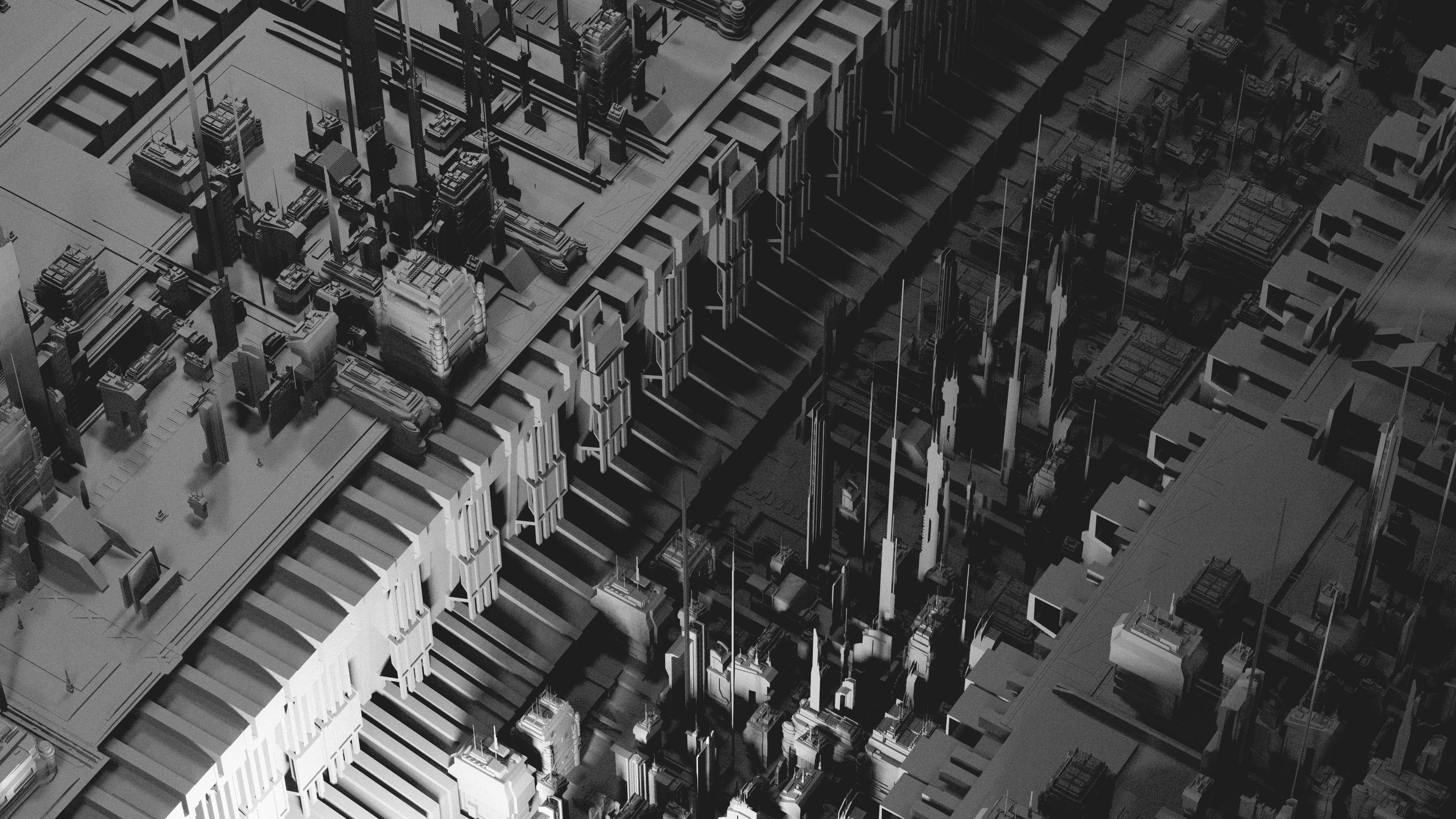 SciFi City Pack 3D model_5