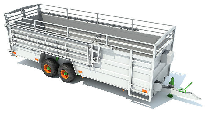Animal Transport Trailer 3D model