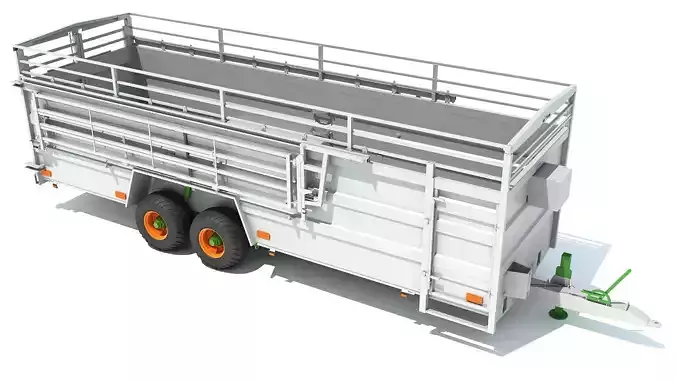 Animal Transport Trailer 3D model