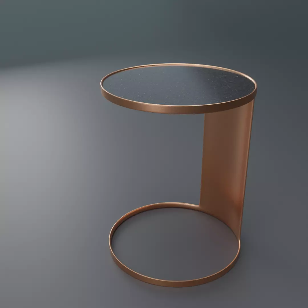 SIDE TABLE SCENE Free 3D model_0