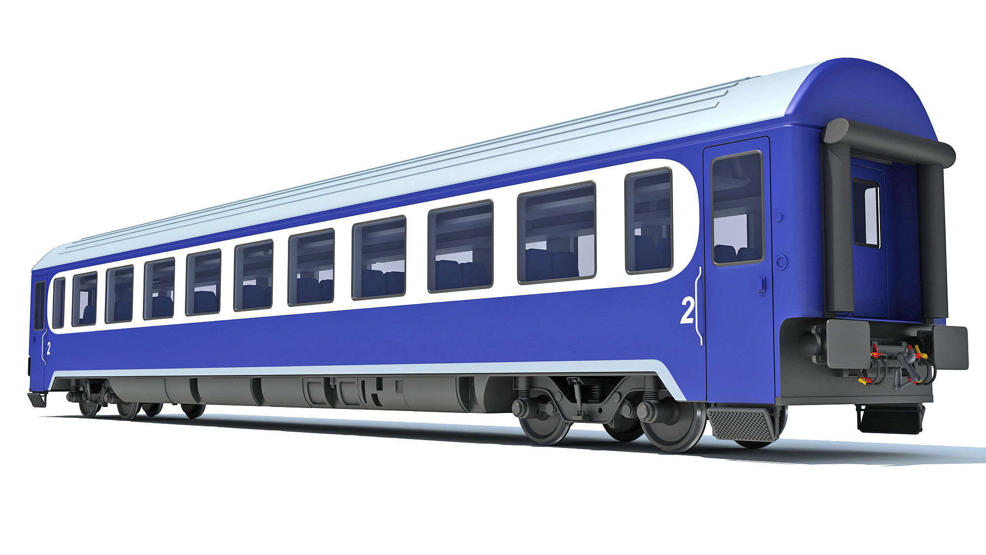 Passenger Car 9 3D model_7