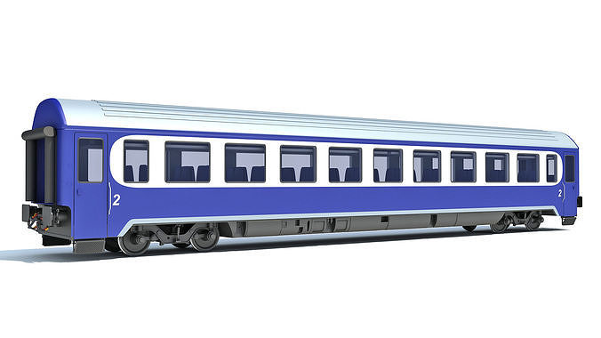 Passenger Car 9 3D model