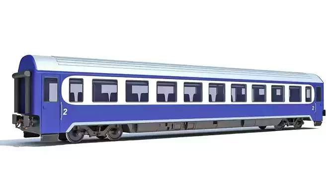 Passenger Car 9 3D model