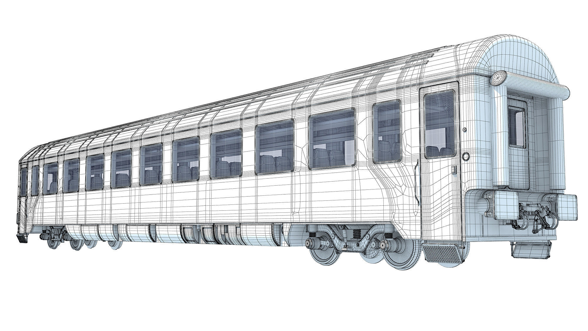 Passenger Car 9 3D model_15