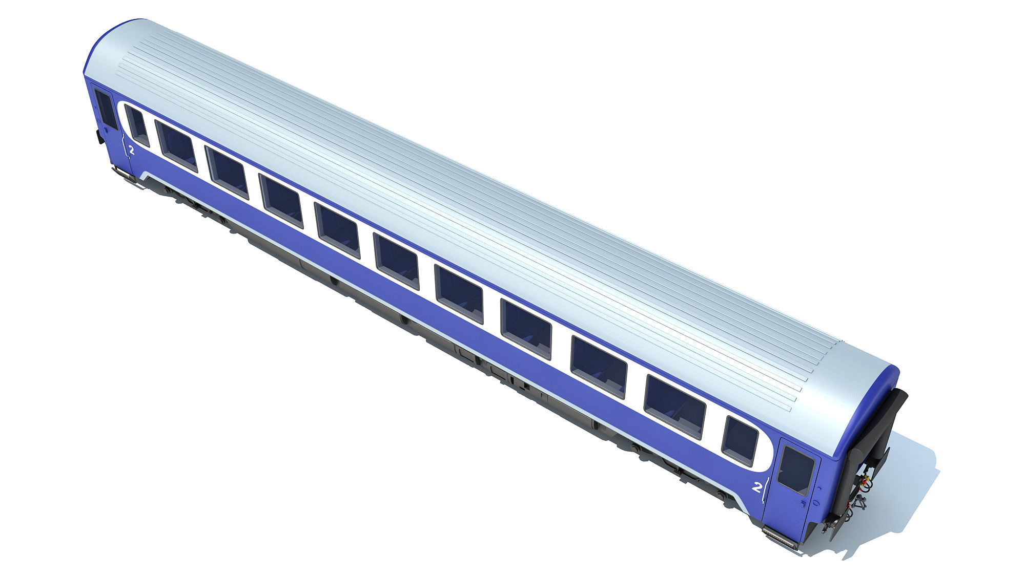 Passenger Car 9 3D model_8