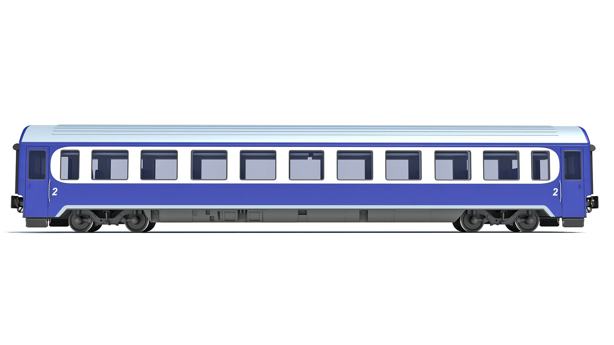 Passenger Car 9 3D model_1