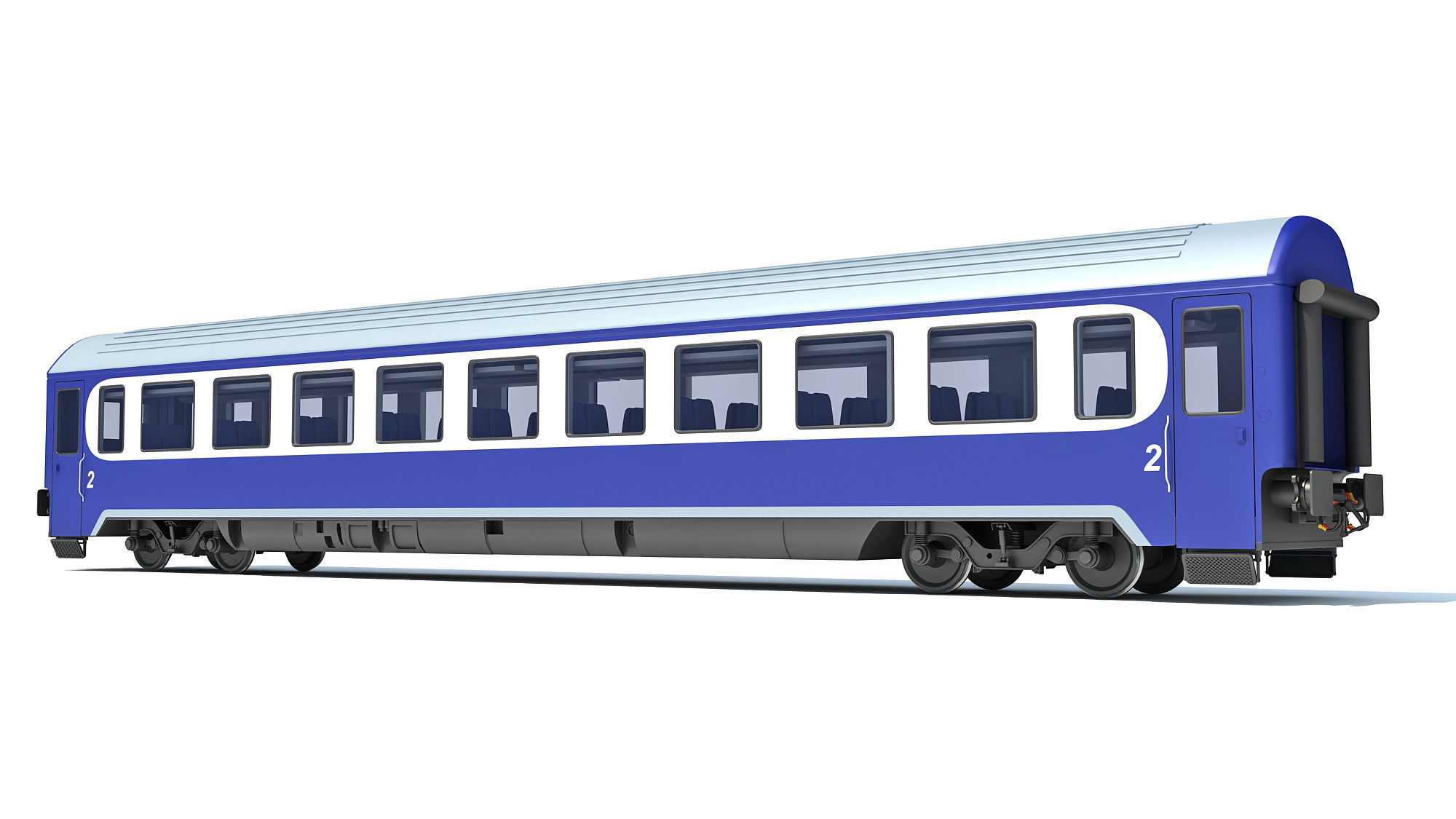 Passenger Car 9 3D model_2