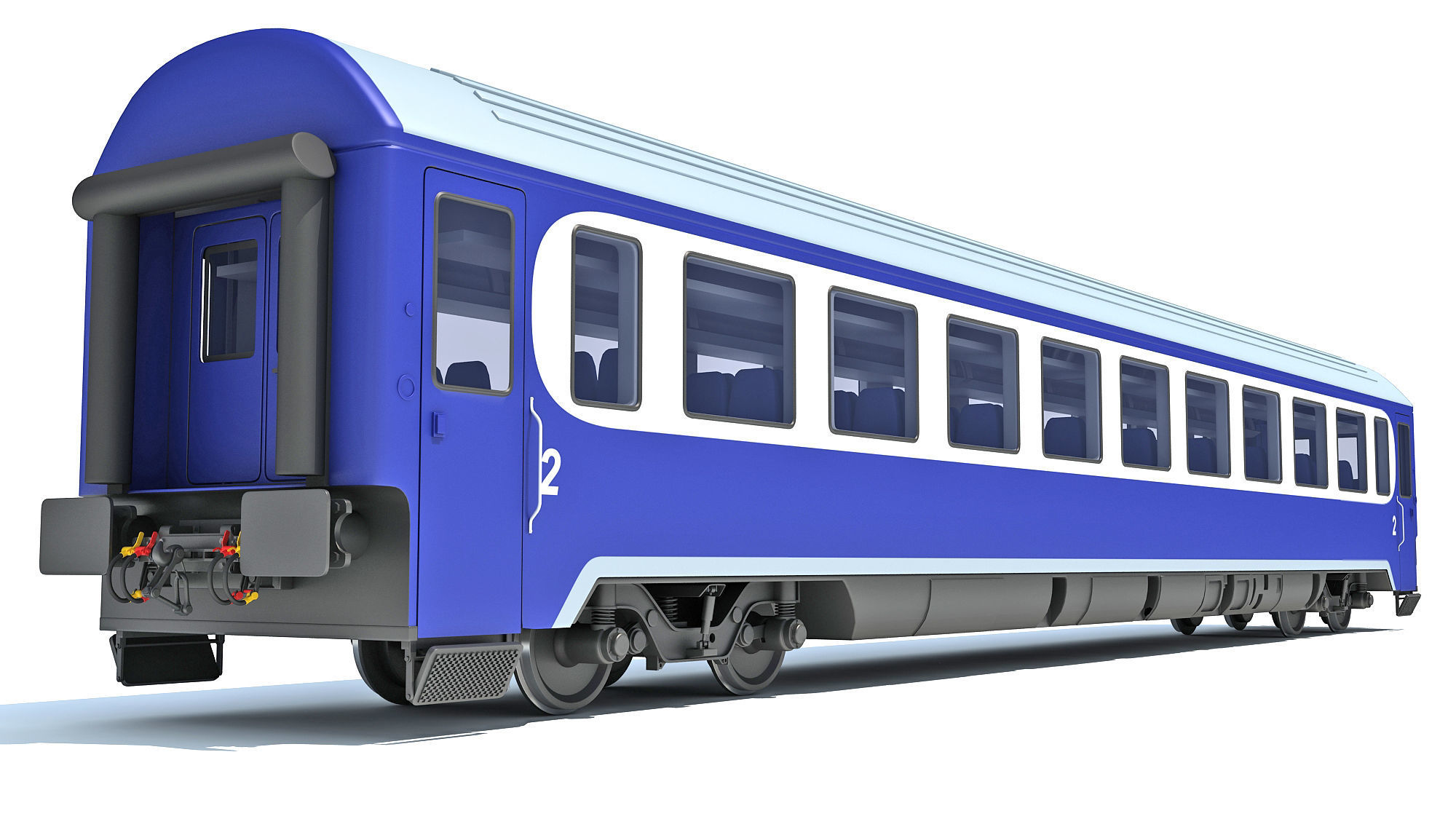 Passenger Car 9 3D model_5