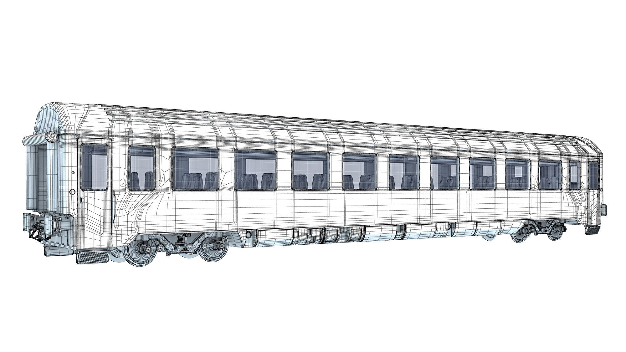 Passenger Car 9 3D model_12