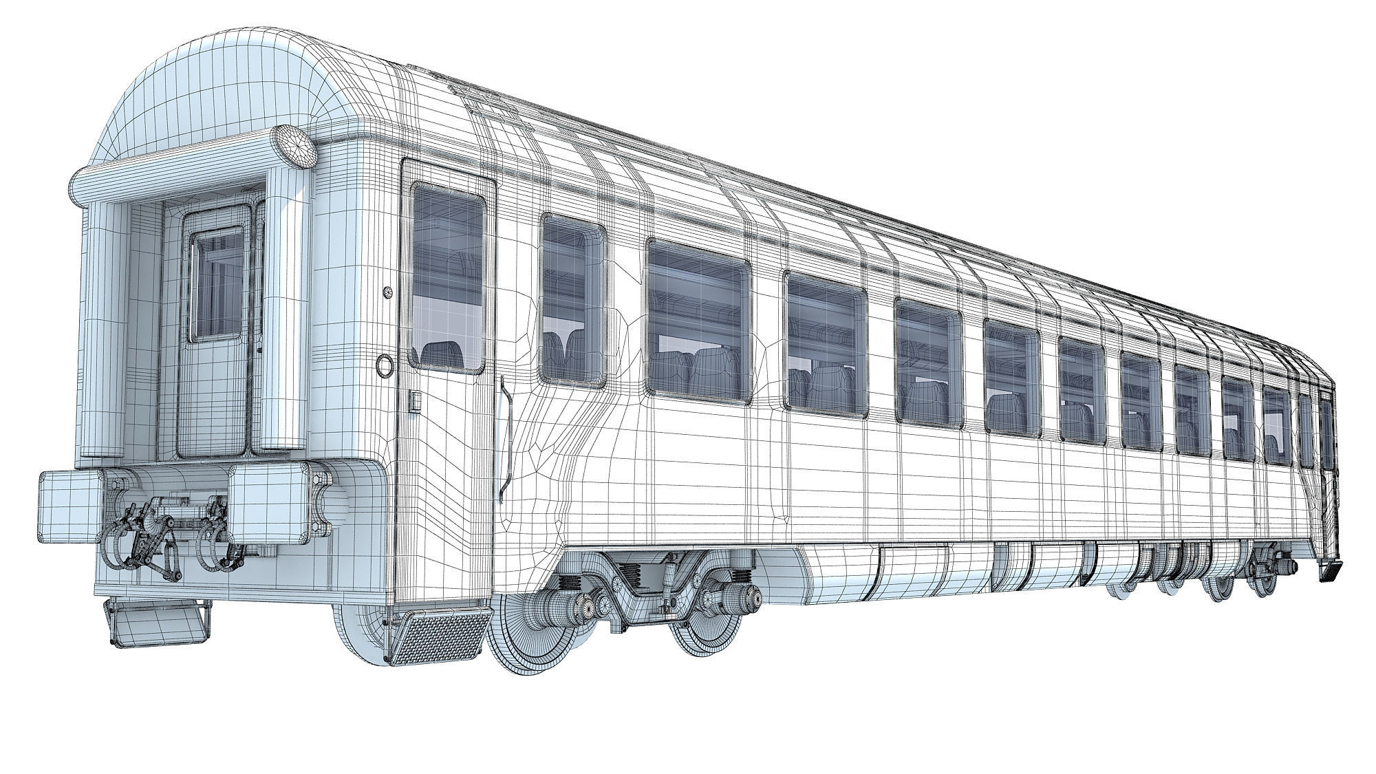 Passenger Car 9 3D model_14