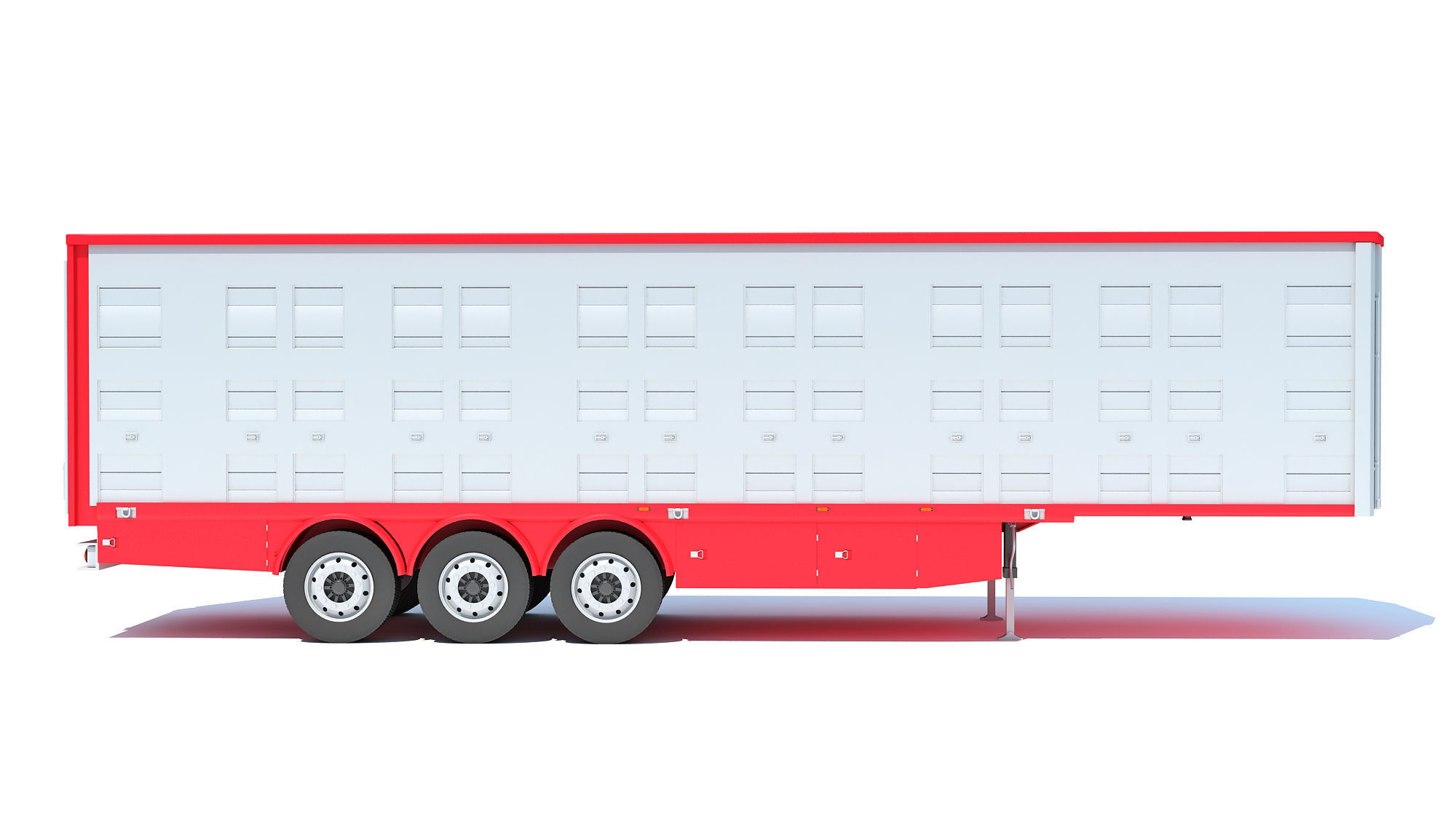 Animal Transport Trailer 3D model_6