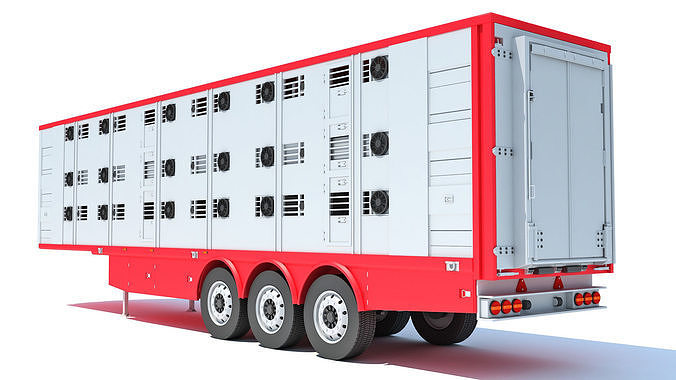 Animal Transport Trailer 3D model