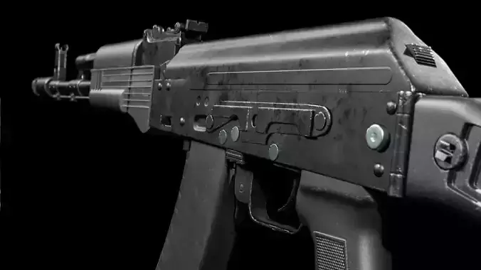 AK74M ak - rifle Low-poly 3D model