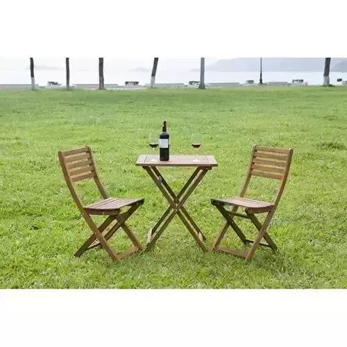 Havenside Home Del Mar 3-piece Outdoor Bistro Set Natural