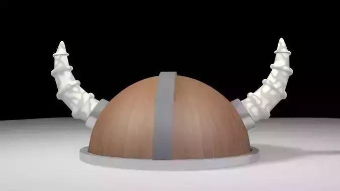 3D VIKING HELMET Low-poly 3D model