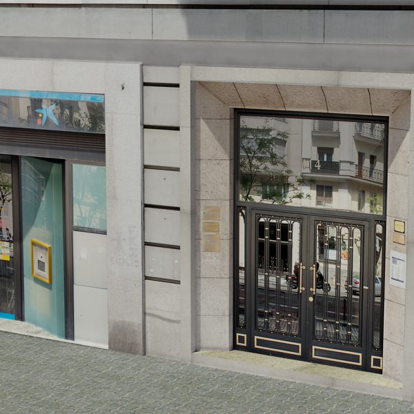 Building apartment with flat roof Low-poly 3D model_4