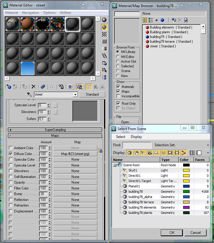 Building apartment with flat roof Low-poly 3D model_11
