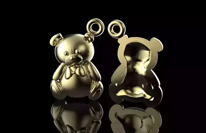 Bear for Piercing 3D print model STL OBJ 3D print model