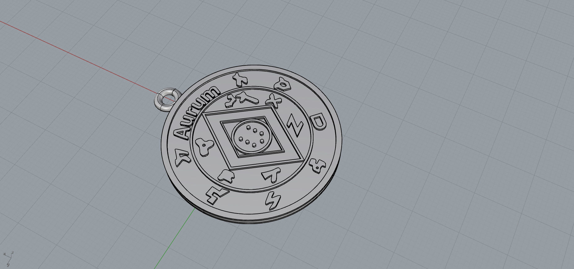 Pendant of Pentacle of Solomon Jupiter 3D print model_11