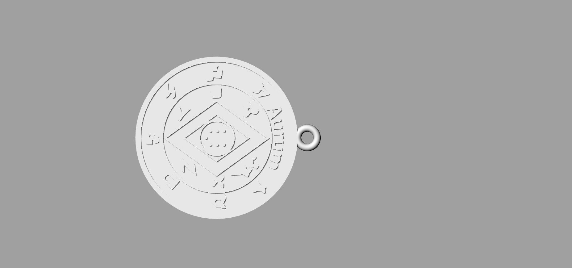 Pendant of Pentacle of Solomon Jupiter 3D print model_5