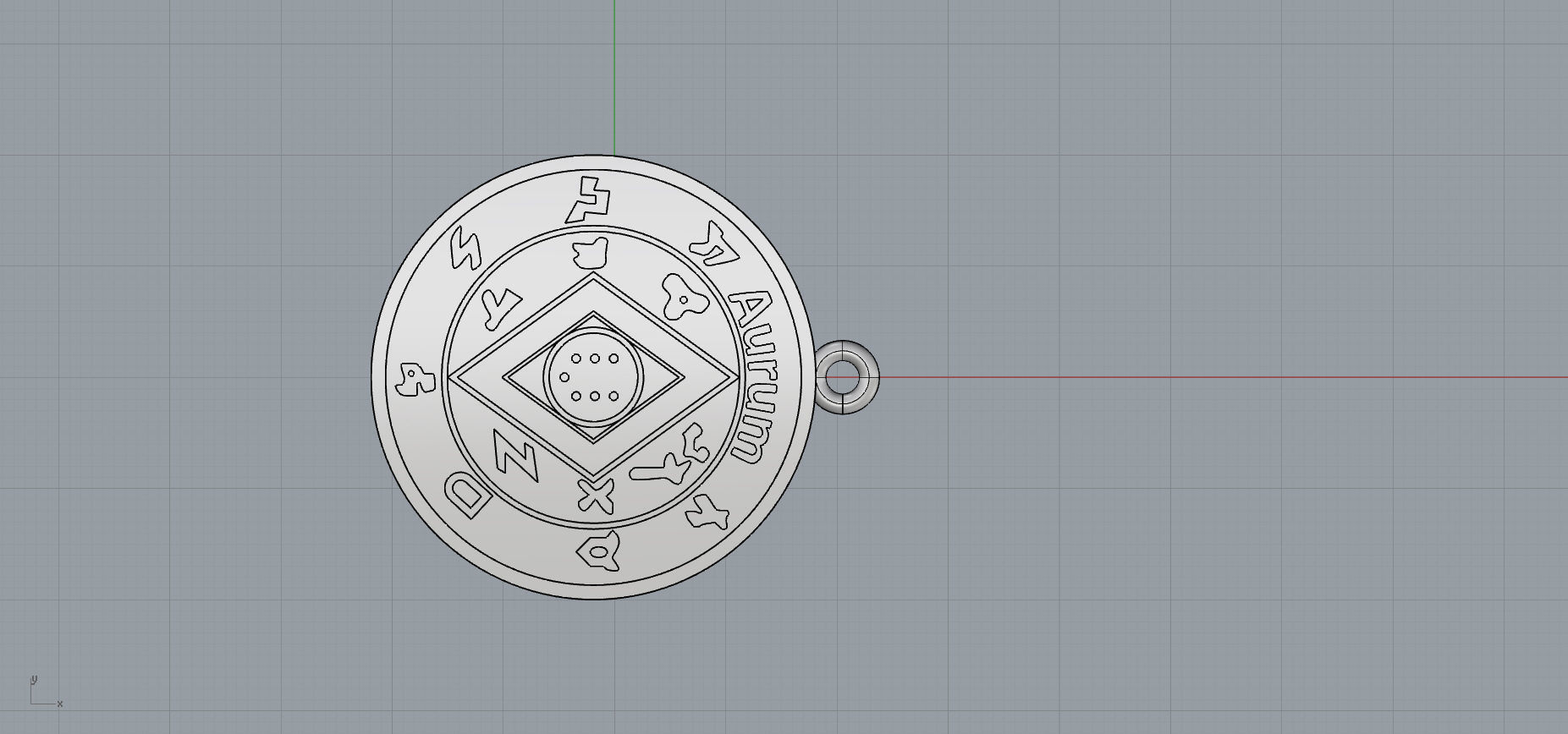 Pendant of Pentacle of Solomon Jupiter 3D print model_6