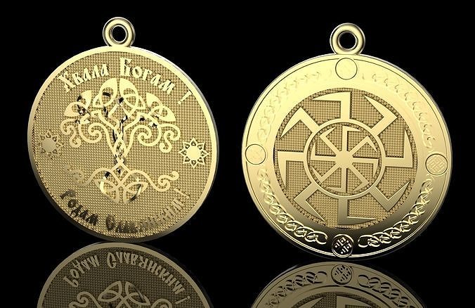 Slavic pendant  3D print model