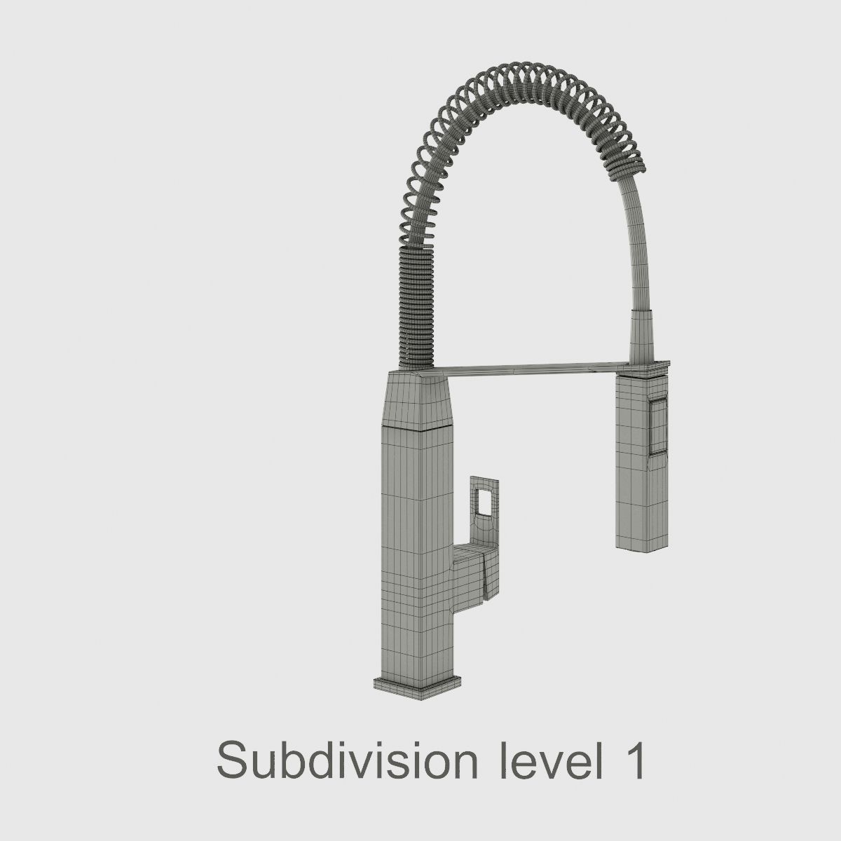 Grohe Eurocube mixer 3D model_3