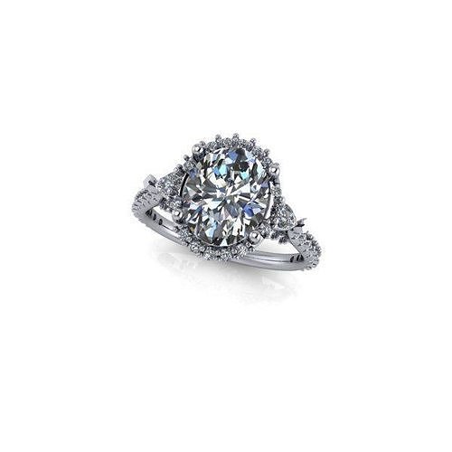 CJC073 Ladies womans womens diamond ruby emerald Rings 3D print model