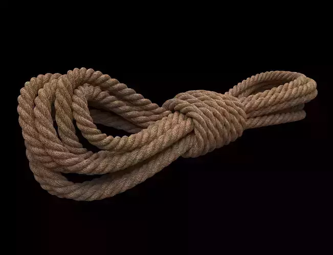 Photorealistic Rope 3D model
