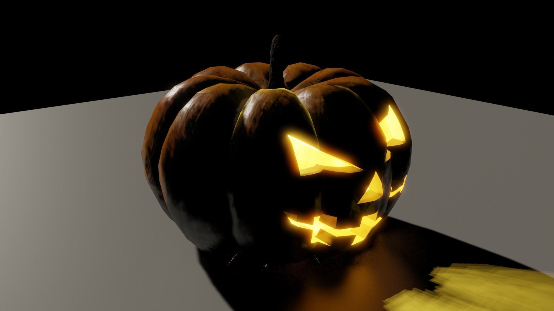Halloween Pumpkin 3D model_2