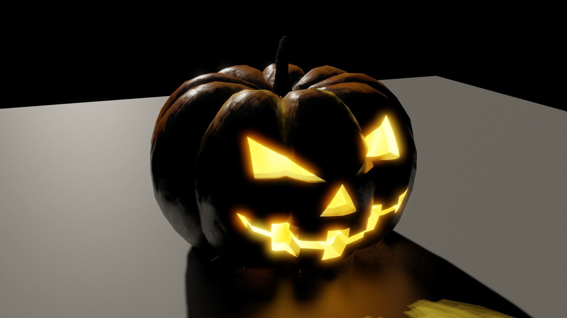 Halloween Pumpkin 3D model_1